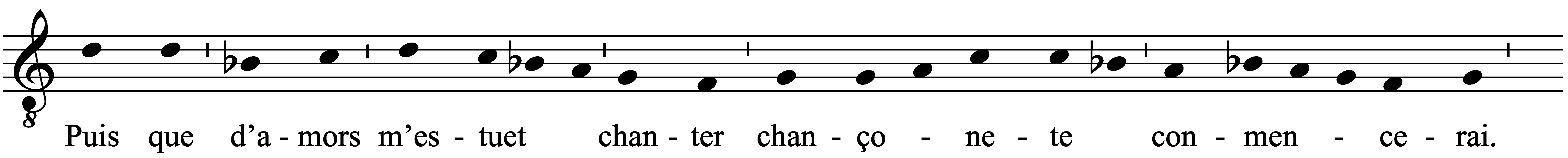 Work musical notation
